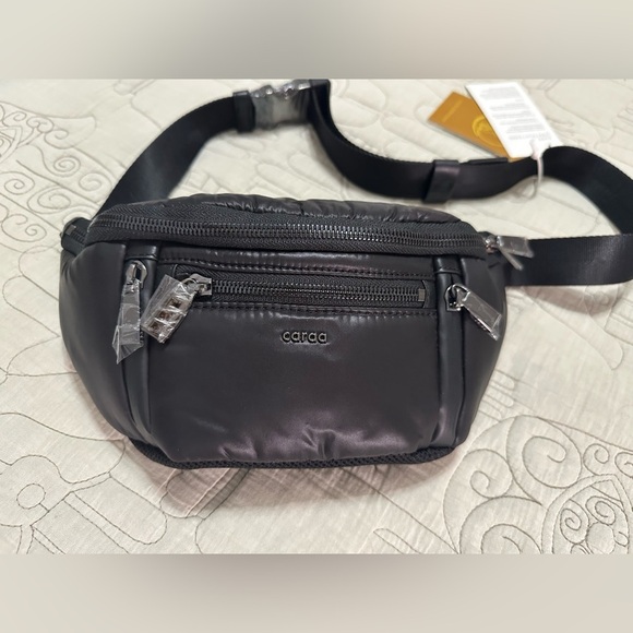 NWT Free People x Caraa Small Sling Hip Bag Black - Picture 3 of 8